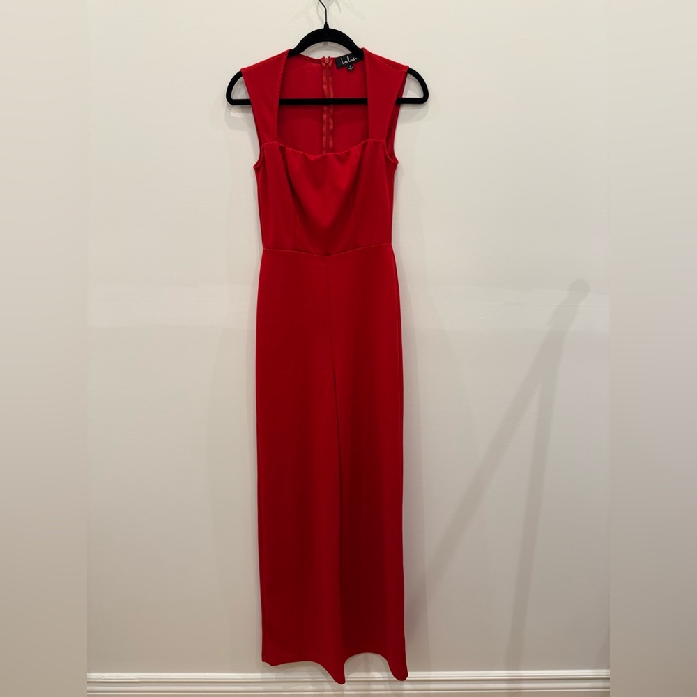 Lulu’s Red jumpsuit